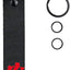 Llavero acero inox resistente clip mosquetón coche rojo