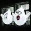 2 Pzas Fantasma Inflable Halloween con LED para Ventana