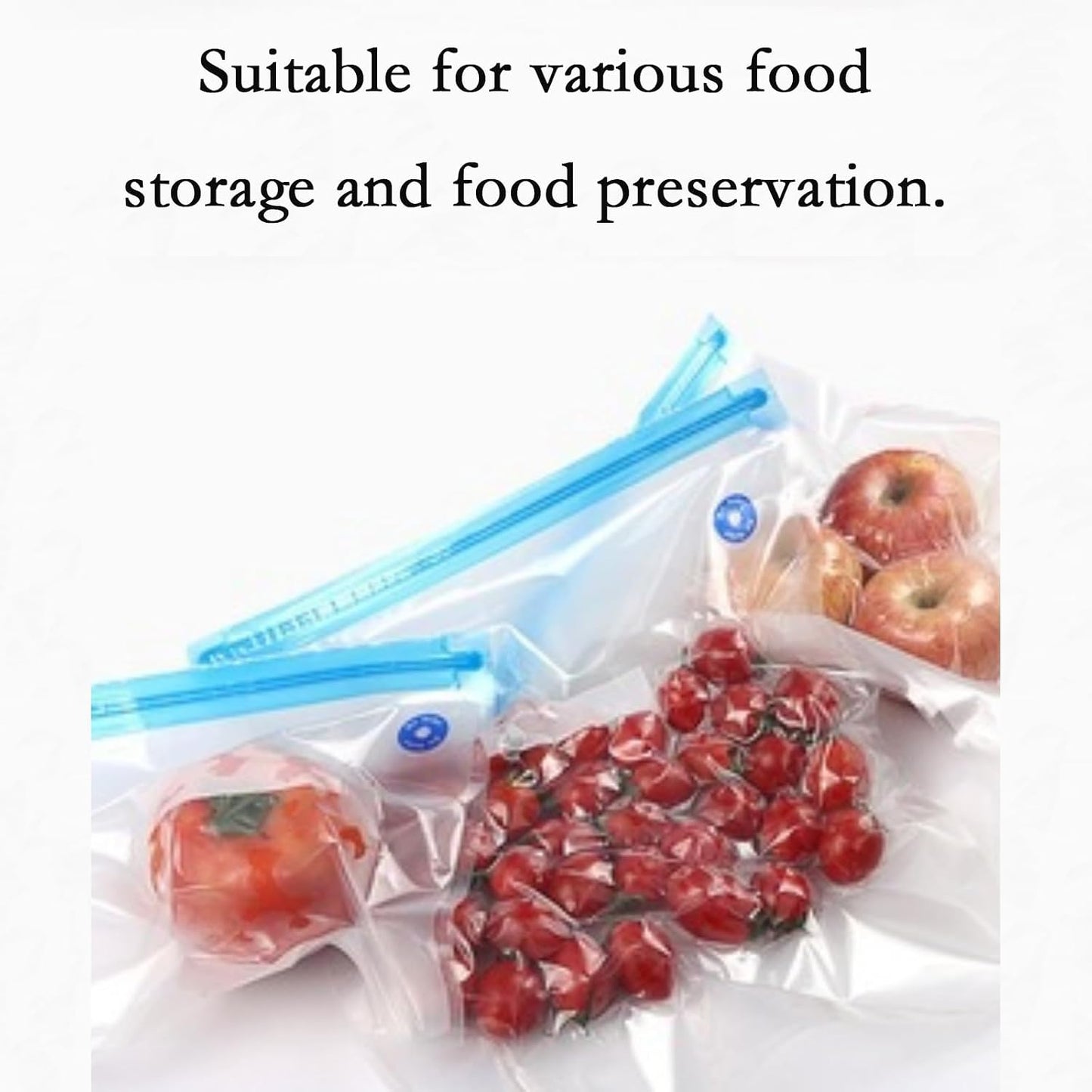 20 Bolsas Alimentos Reutiliz. 10.3x11" Cremallera