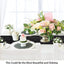 Camino mesa 14x108pulg purpurina negro decoración halloween
