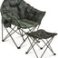 Silla camping plegable acolchada 500lb cuadros verdes