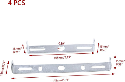 Placa luz techo metal 4-6pulg soporte lámpara colgante set 4