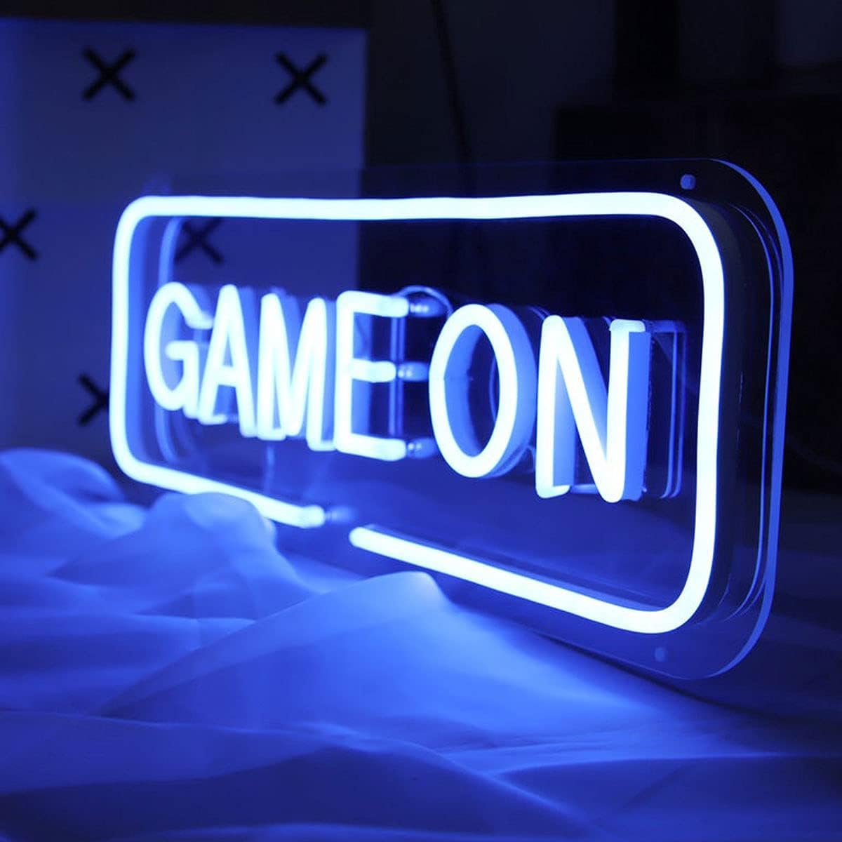 Letrero LED Neón USB para Niños Azul