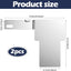 2 Pzas Soporte Placa Matrícula Acero Inox 15grados