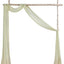1 Panel Cortina Gasa Transparente Verde Claro 20ft Boda Fiesta