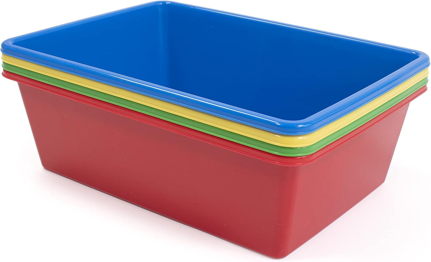 Set 4 cubetas plástico BPA-free para cubbies y estanterías