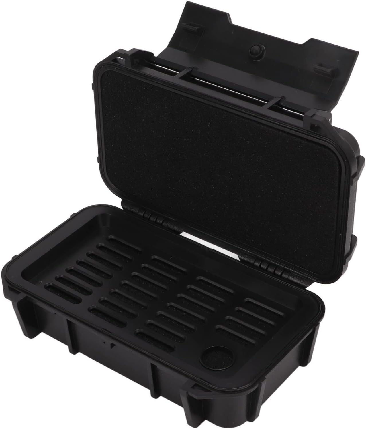 Caja herramientas impermeable ABS doble compartimento negro