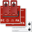 Kit bloqueo interruptor circuito con etiqueta 2 pzas rojo