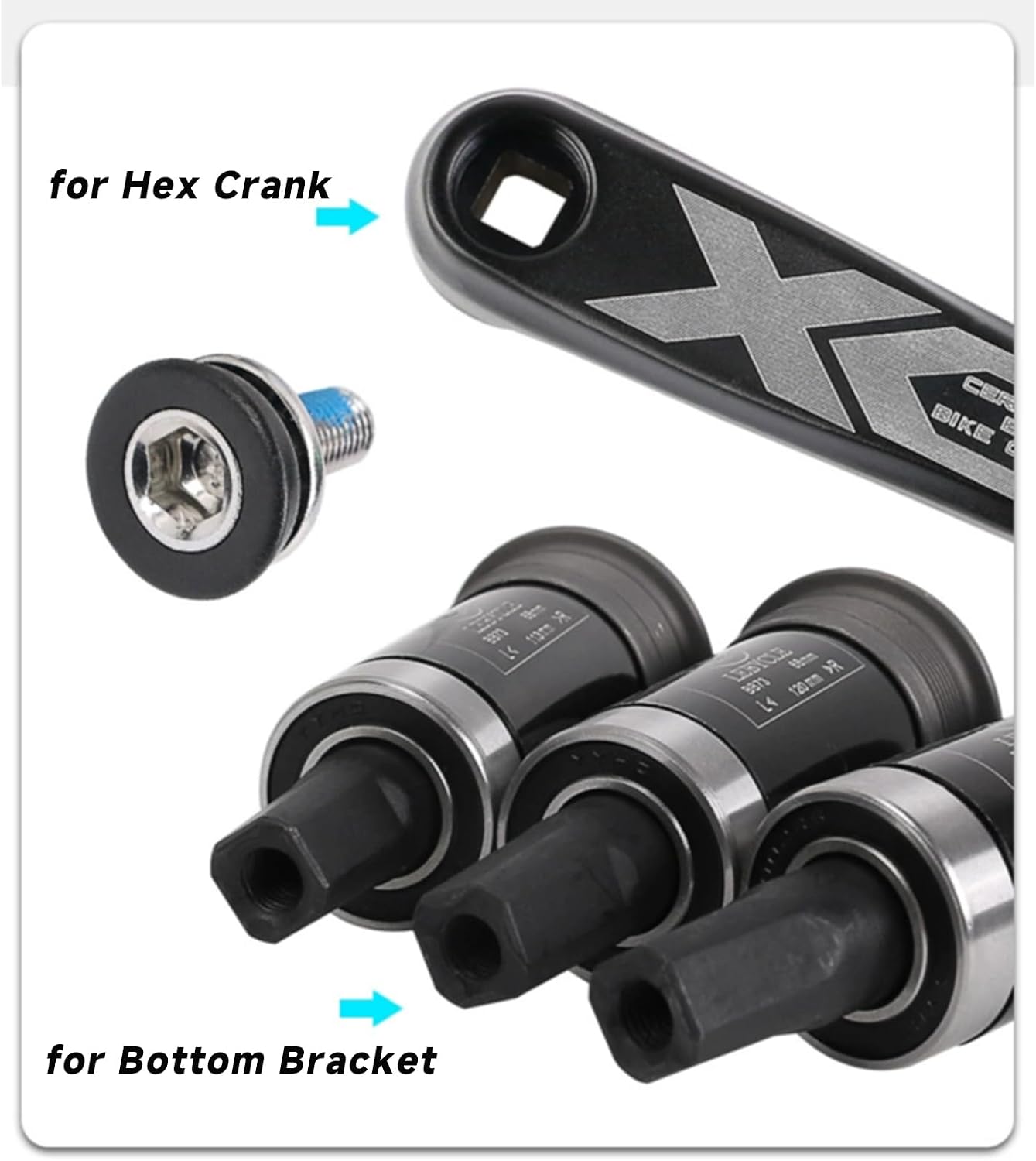 Soporte brazo manivela 0.315" bicicleta FSA Suntour
