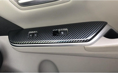 4 Pzas cubierta puerta ventana fibra carbono Toyota Camry