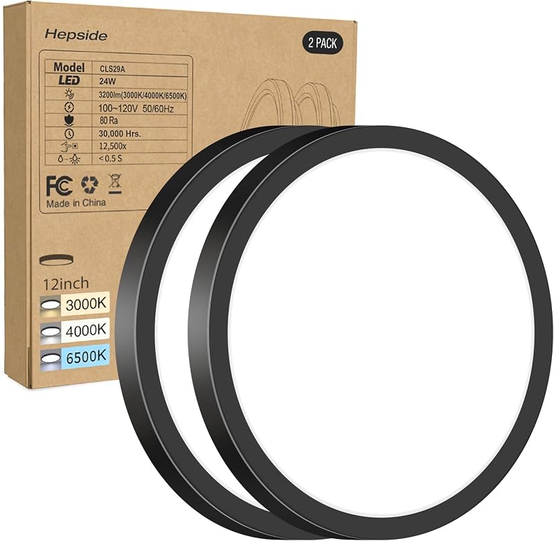 2 Luces LED Techo Empotradas 3CCT 24W 3200Lm 12"