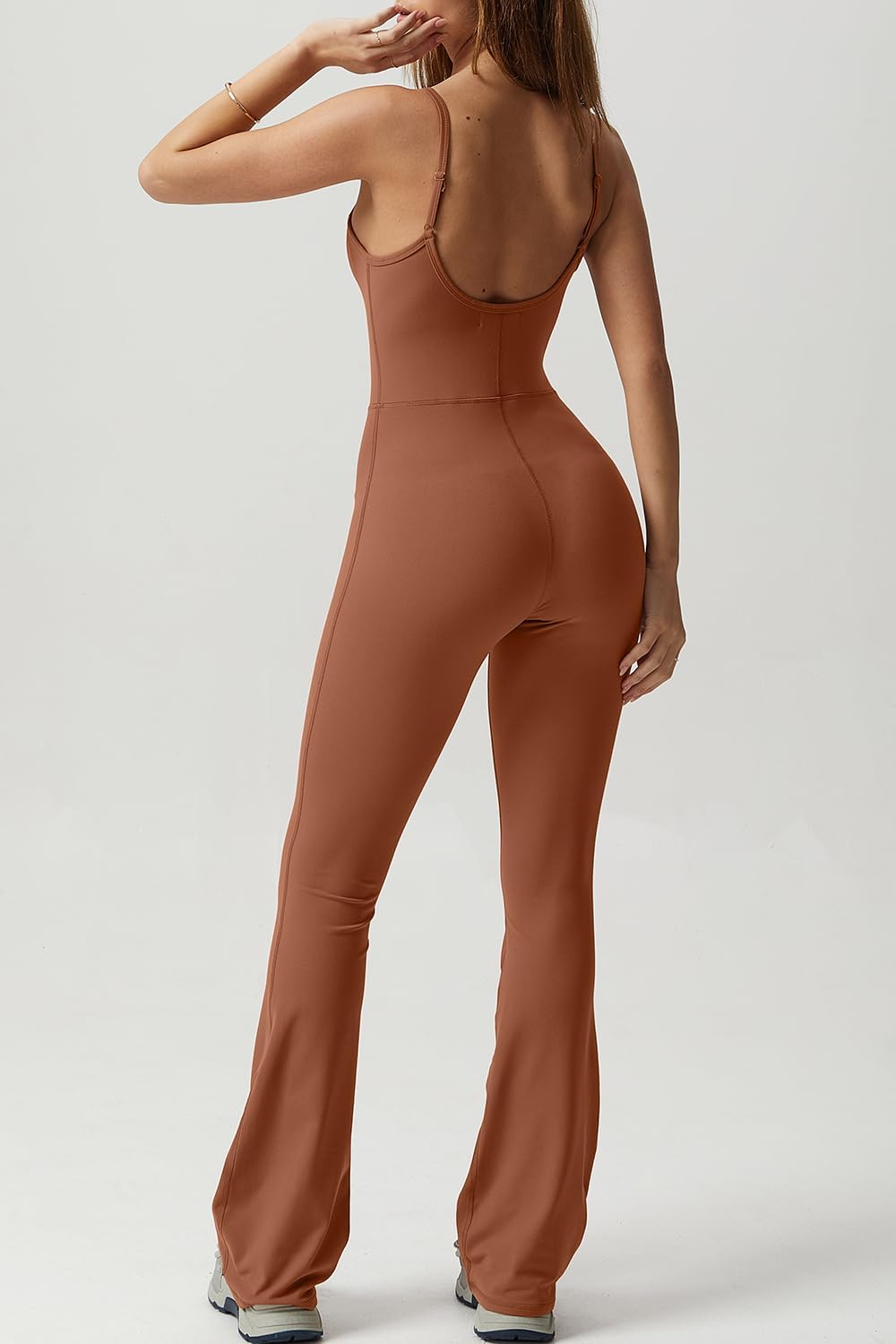 Mameluco mujer tirantes delgados cuello redondo estilo bodycon