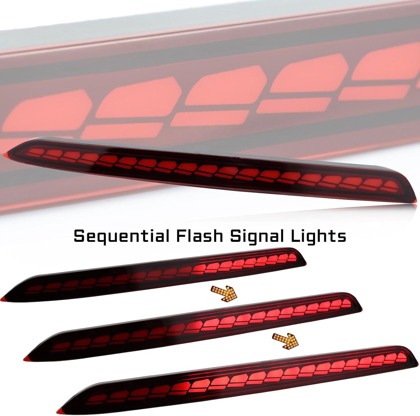 Reflector LED trasero DRL parachoques Cadillac CT5 20-23