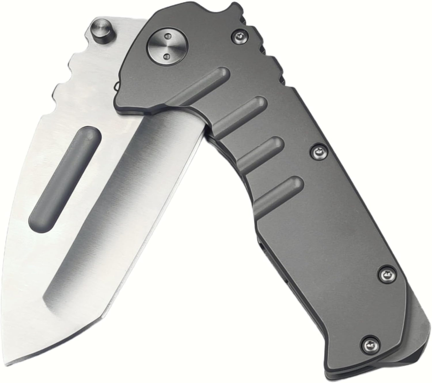 Cuchillo táctico plegable hoja hacha acero 7Cr1 FrameLock EDC