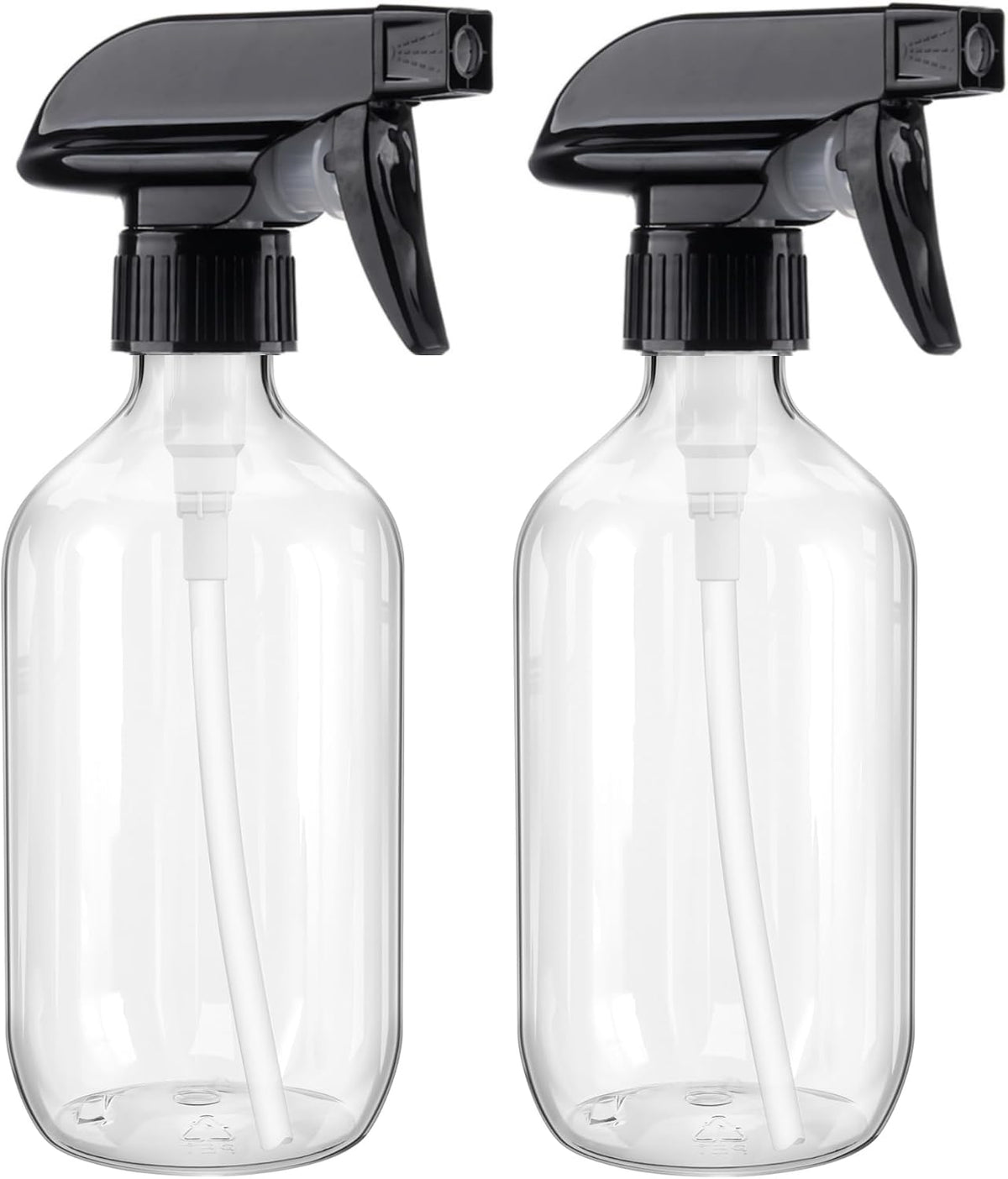Botella spray plástico 16.9oz recargable para limpieza y cabello