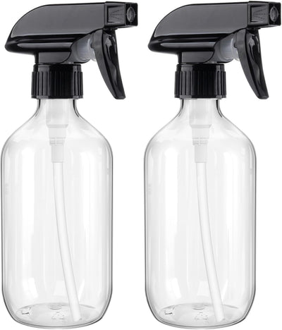 Botella spray plástico 16.9oz recargable para limpieza y cabello