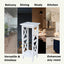 Soporte plantas madera parawood 12x12x30pulg blanco