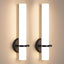Apliques pared negro 18pulg LED 18W 3000K regulables