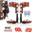 Set picos escalada árbol cuero vaca ajustable arnés