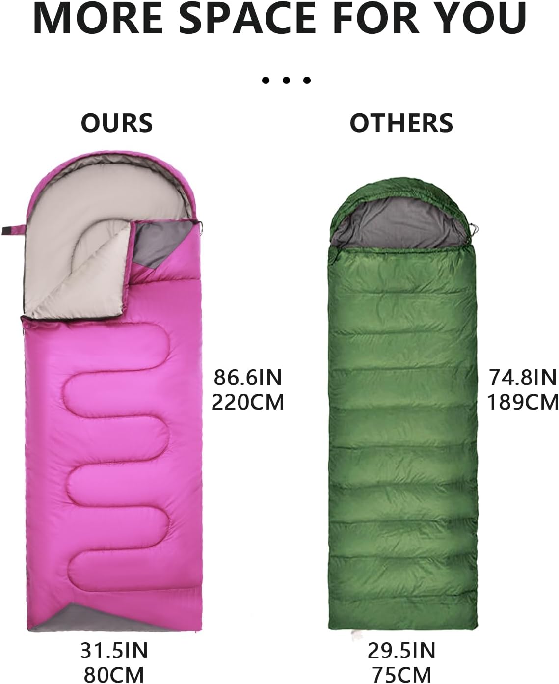 Bolsa dormir adultos niños ligera impermeable para camping