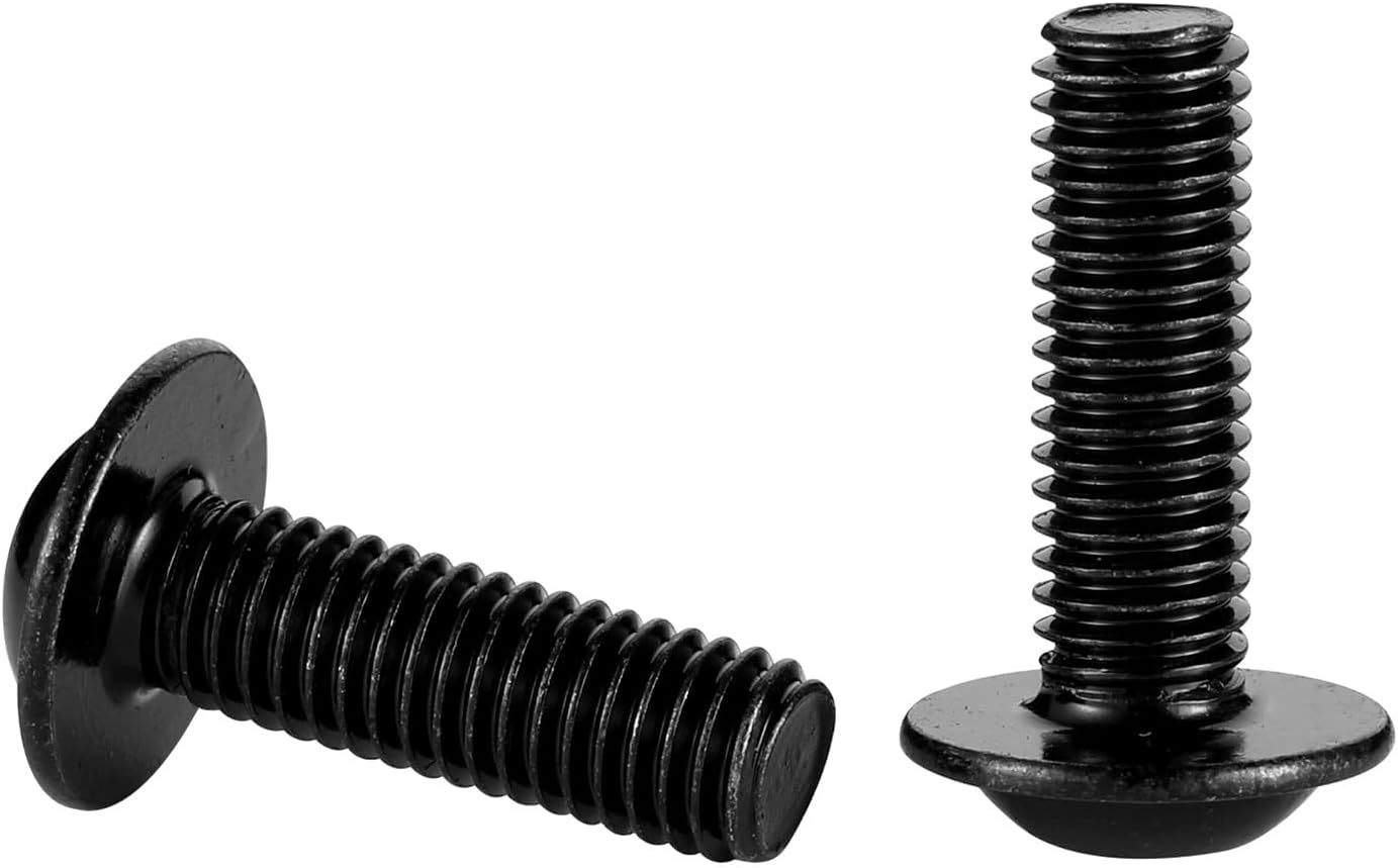 Tornillos botón bridas Allen acero inox 18-8 negro 50 pzas
