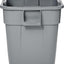Bote basura cuadrado 28gal sin tapa gris para restaurantes