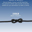 Correas retráctiles 1/8 con 12 perchas cuerda resistente