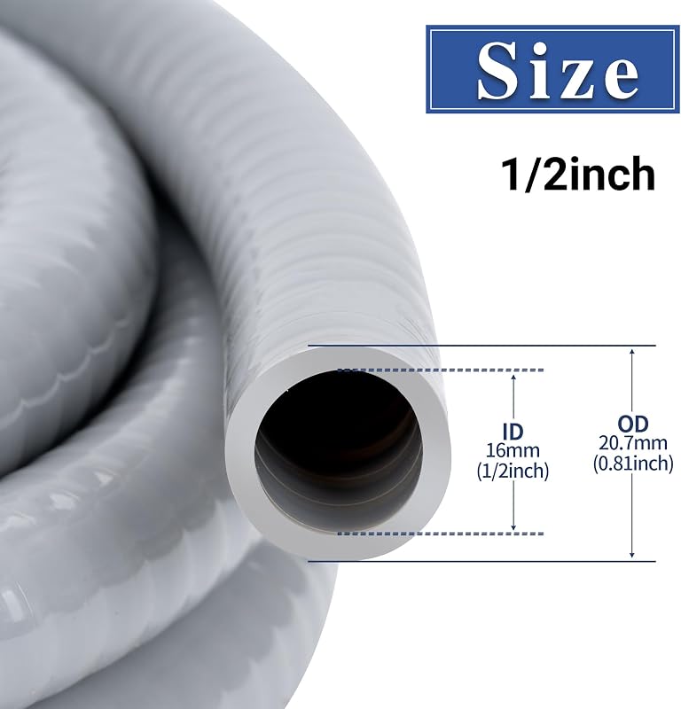 Kit conducto eléctrico 1/2pulg 25ft 5+3 accesorios