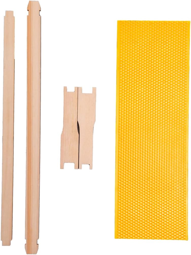 Pack 20 Marcos Abeja Miel con Base Cera 6-1/4pulg Amarillo