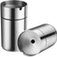 2 Tazas Acero Inox para Auto con Tapa Desmontable Plateado