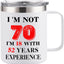 Taza café 12oz color blanco regalo 70 cumpleaños