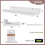 Estantes flotantes madera 16" sala cocina