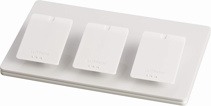 Caseta Lutron Pico Pedestal Triple Blanco