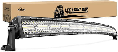 Barra luz LED curvada 50" triple fila 384 chips