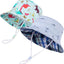 Sombrero ala ancha niños algodón correa barbilla