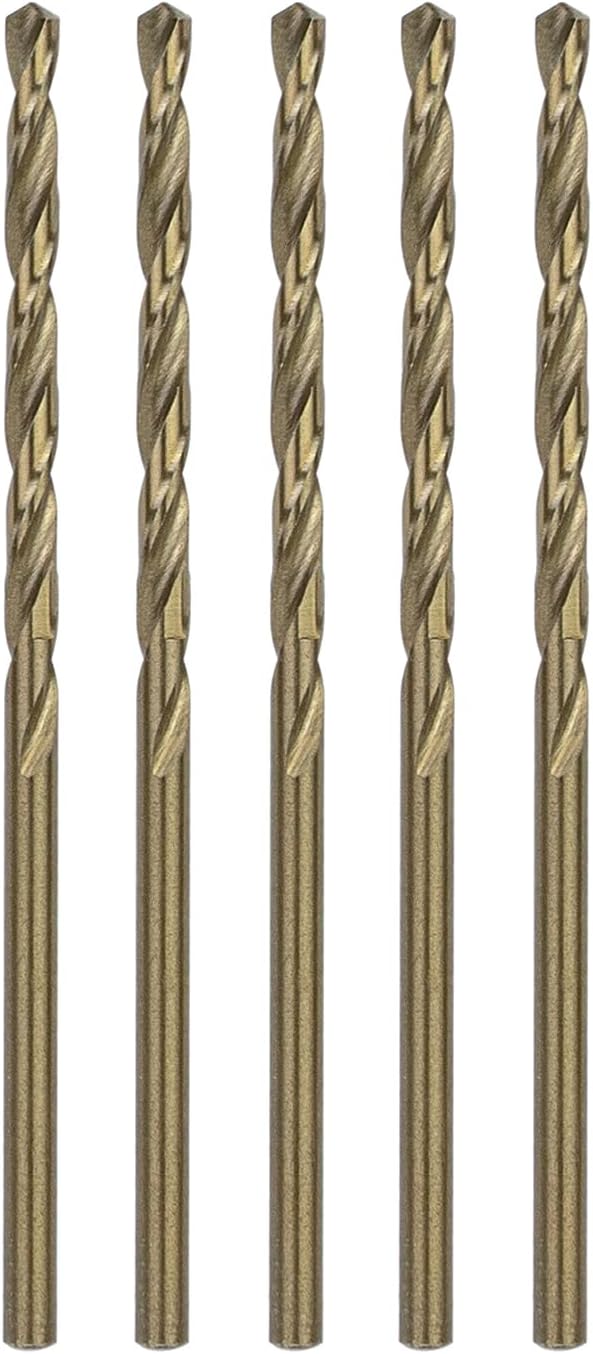 Set 5 Brocas Cobalto 3/32pulg para Metal Hierro Fundido