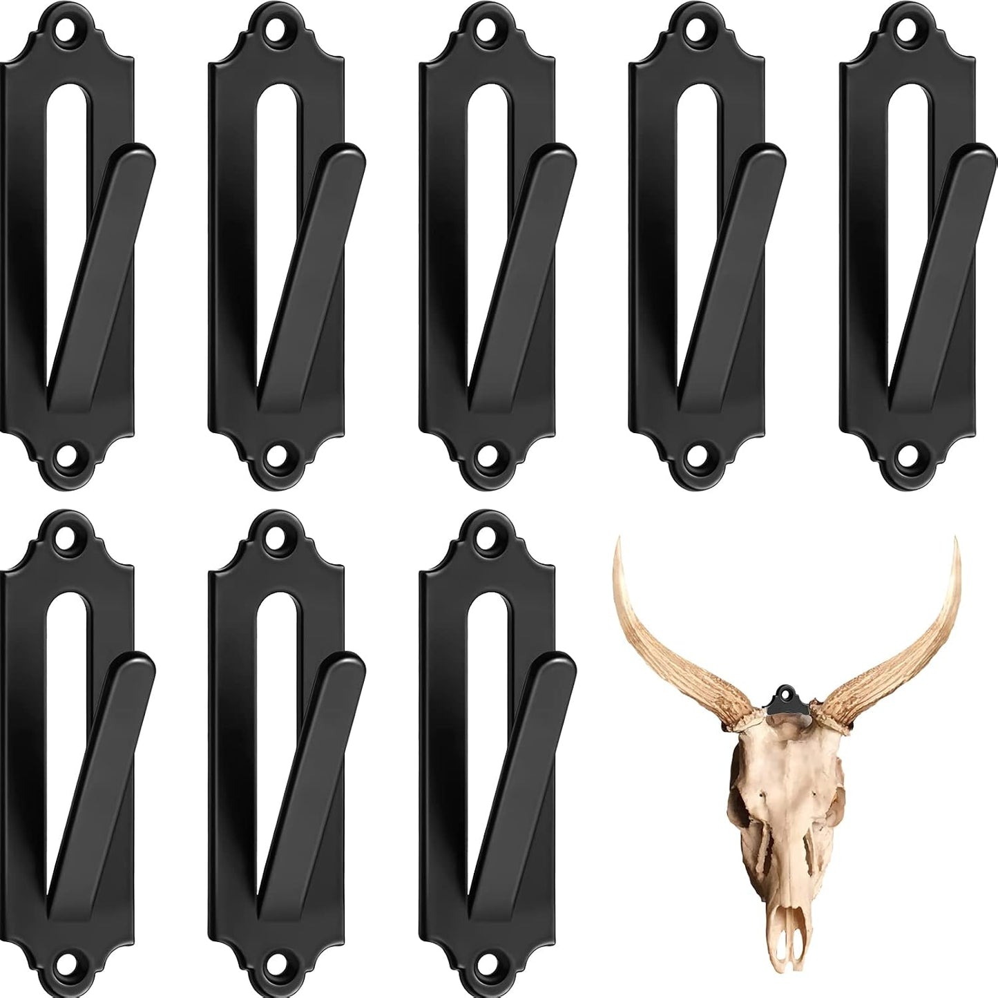 12 Perchas Calavera Ciervo Gancho Pared Interior Exterior