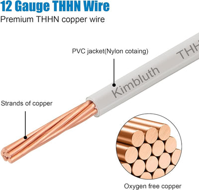 Cable THHN 12 AWG cobre trenzado 50pies uso residencial industrial