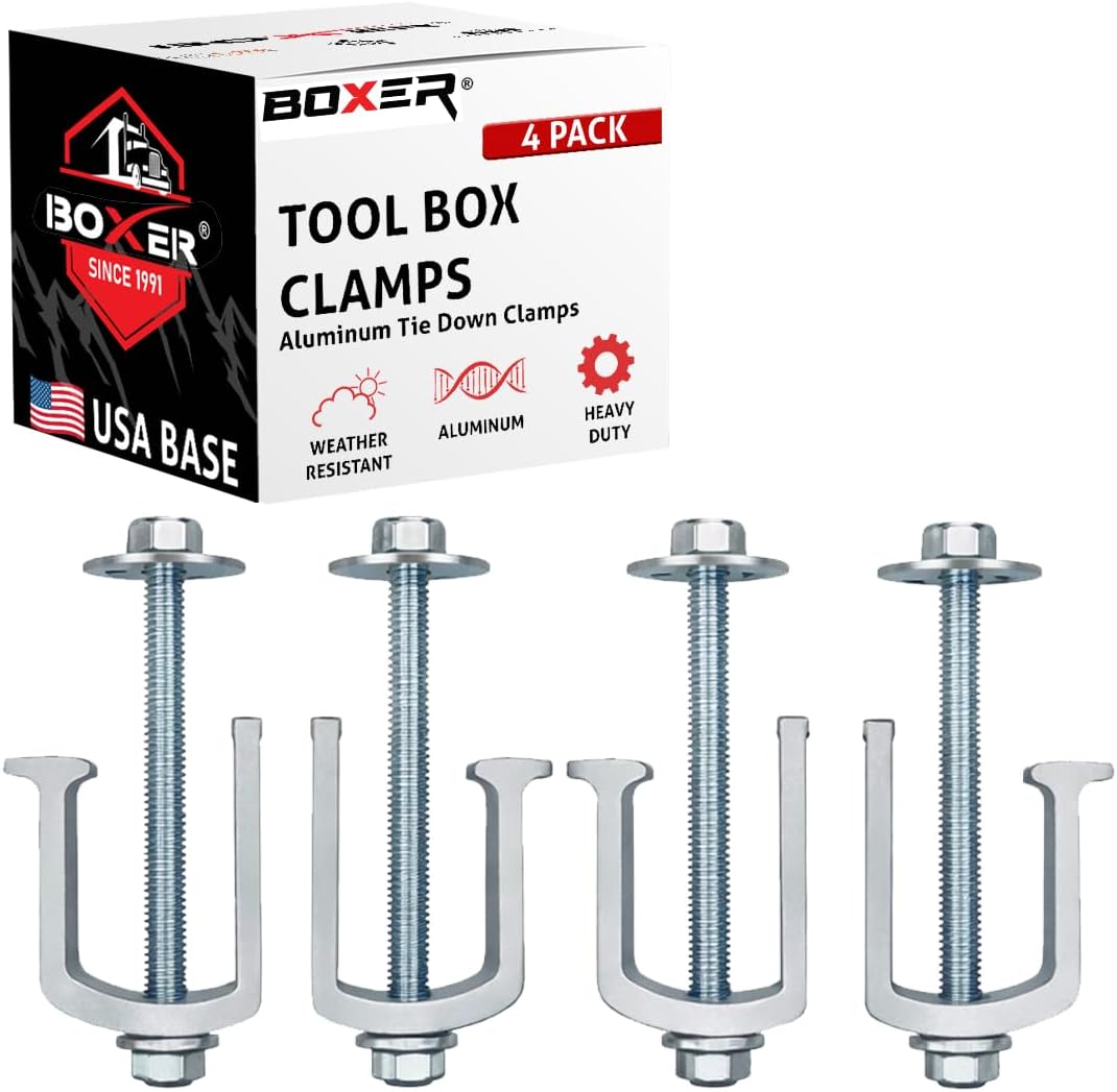 Abrazaderas aluminio para caja herramientas 4 Uds