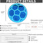 Letrero neón pelota fútbol azul hielo 12x12pulg