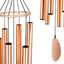 Campanillas viento 45" 6 tubos metal tono dorado