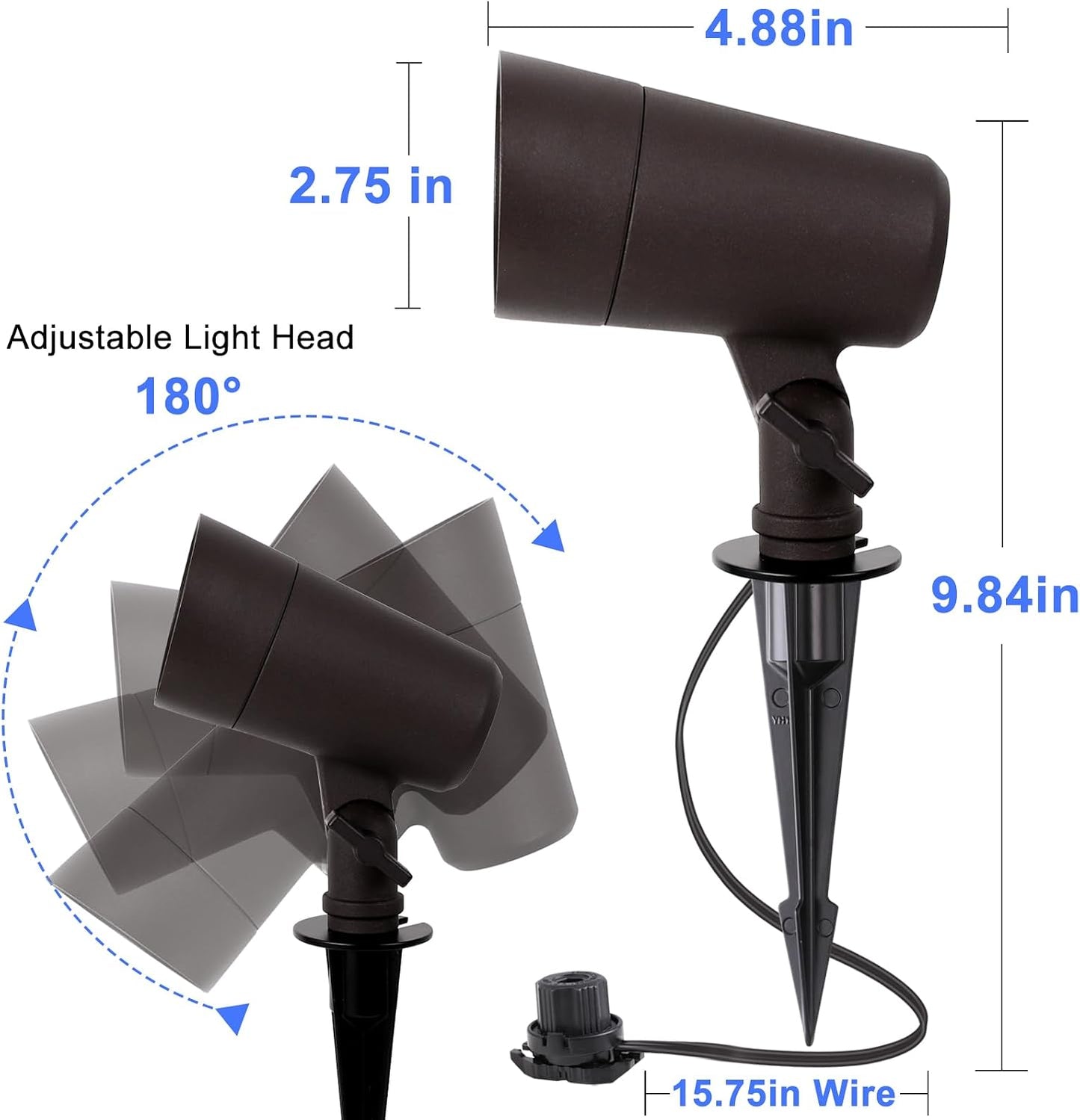 Luces LED jardín 12V 3W 3000-5000K impermeables
