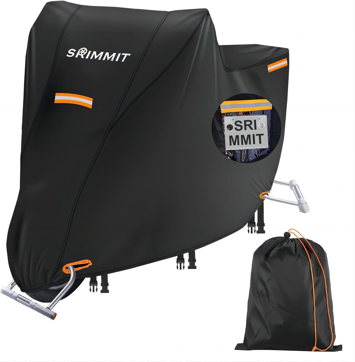 Funda motocicleta 420D con candado impermeable y ventana