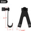 L-Track Montaje un solo perno con gancho ajustable 4 negro