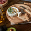 Set tabla queso y cuchillos madera