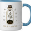 Taza Cerámica Crecimiento Espiritual Azul/Blanco