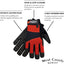 Guantes trabajo elastano ajustable talla M color ladrillo
