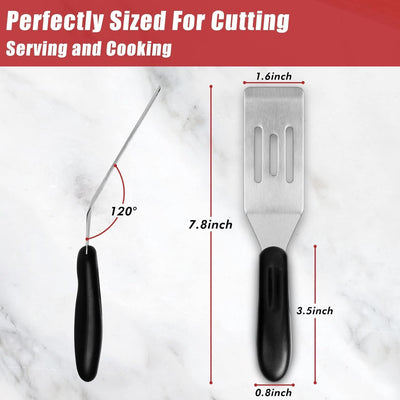 Espátula mini acero inox para servir voltear glaseado
