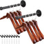 2 Barras Ropa Industrial 12" Soporte Metal Rústico Pared