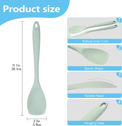 Set 4 cucharas silicona espátulas antiadherentes hornear cocinar
